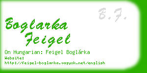 boglarka feigel business card